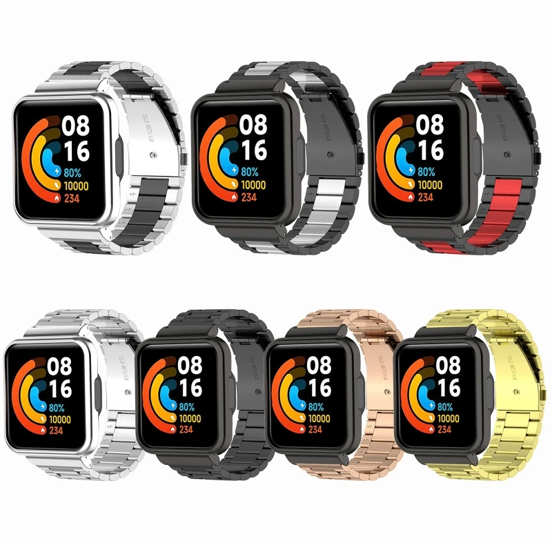 

for Redmi Watch 2 lite Smartwatch Adjustable Metal Band Strap Wristband Bracelet