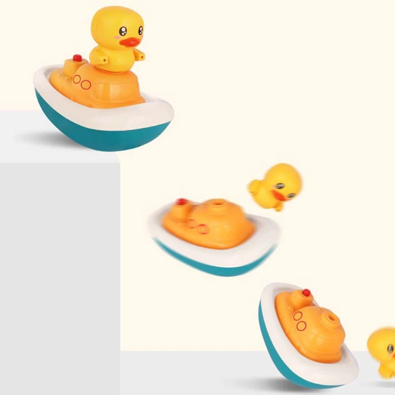 

Children Electric Cute Water Spray Duck Bath Swimming Bathing Shower Toy Q6PD