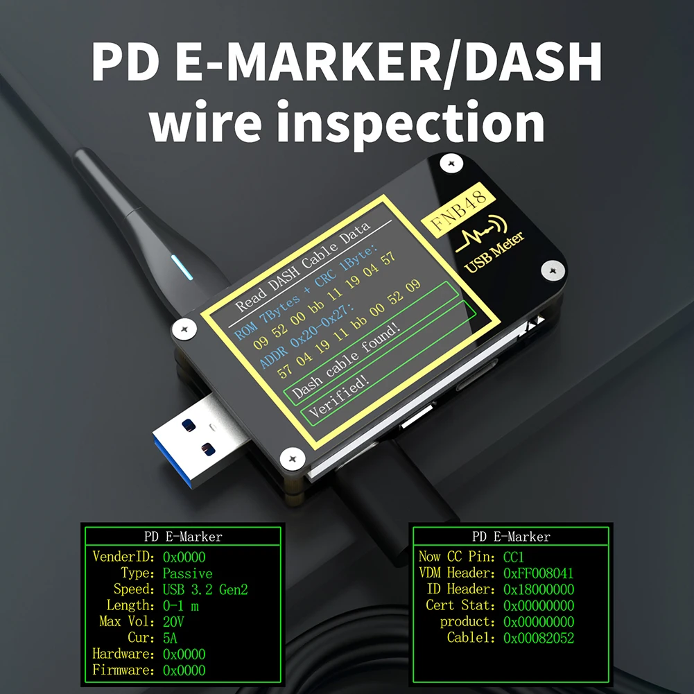 USB Voltage Ammeter Current Tester Meter Testing Tools Multifunctional Fast Charging Power Detection Analyzer | Инструменты
