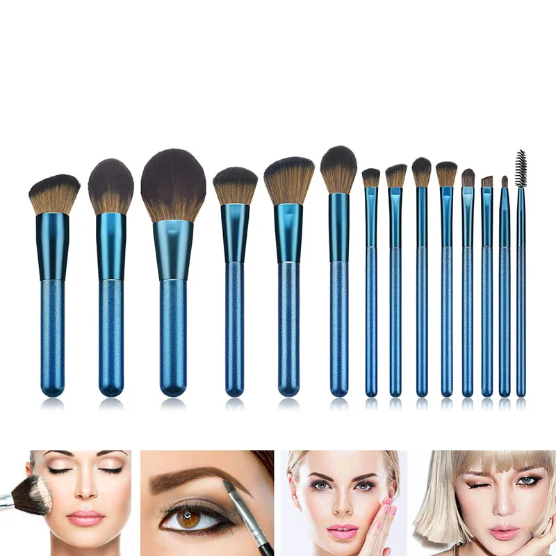 

14pcs Makeup Brushes Set Multifunctional Powder Blusher Face Cosmetics Tools pincel de maquiagem