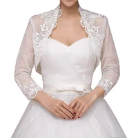 long sleeve wedding jackets bridal scarf lace boleros ivory cape bride wraps wedding accessories in stock