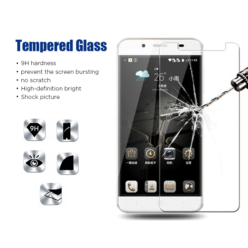 1/2 шт. закаленное стекло для ZTE Blade V8 Mini V7 Lite Защитное Max V6 V18 Защита от царапин HD