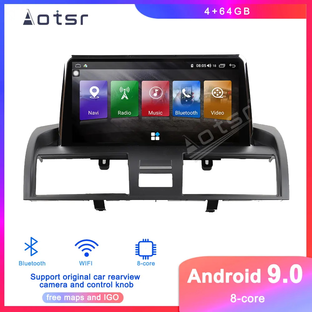 Автомобильный DVD плеер Carplay Android 9 64 ГБ GPS навигация для Toyota Camry 2006 2012 автомагнитола