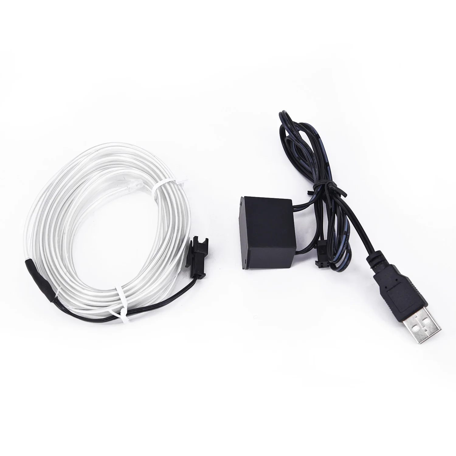 Прозрачный синий светодиодный неоновый светильник 3 м 5 В USB гибкий