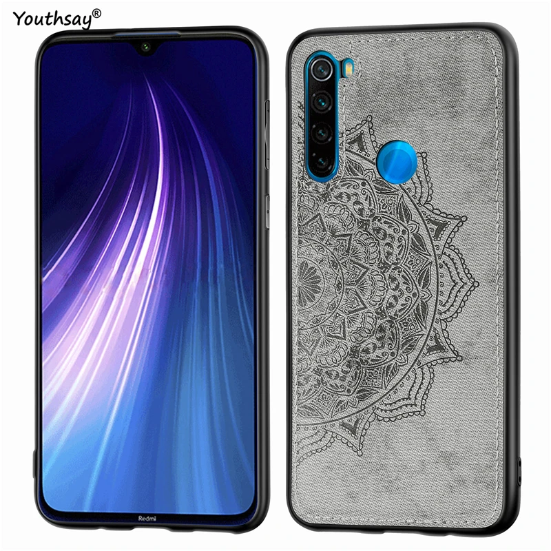 Чехол для Xiaomi Redmi Note 8 T 3D тканевый силиконовый защитный чехол телефона T|Бамперы| |