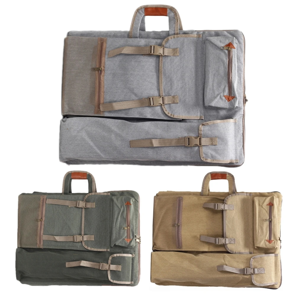 

Large Portable Storage Art Painting Bag Backpack Drawing Board Shoulder Bag With Zipper Shoulder Straps For Painter Students