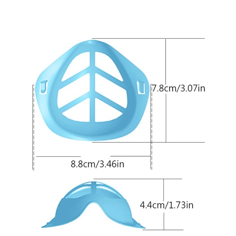 

5Pcs Face Inner Support Frame Silicone Bracket More Space For Comfortable Breathing Washable Reusable