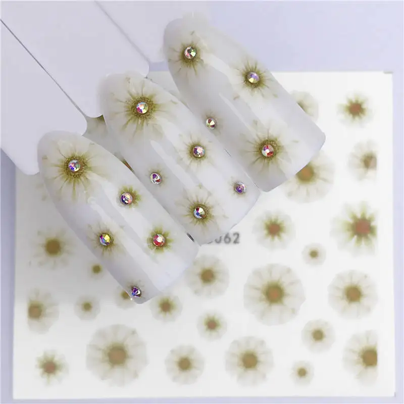 Наклейки для ногтей LCJ с водяным знаком 1 шт. летние наклейки ногтевого