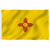 fly breeze 90x150cm new mexico state flag new mexico nm flags polyester with brass grommets 3 x 5 ft