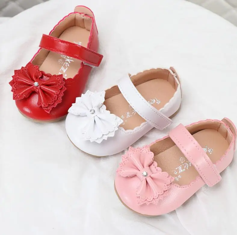 2020 Новинка Обувь для девочек в стиле принцессы с бантом виде бабочки