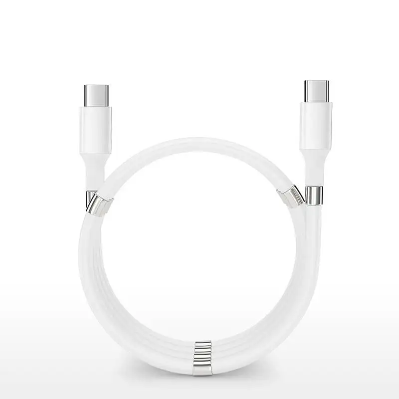 

Magnetic Micro USB C PD Cable 60W Fast Charging Magic USBC Cables Rope Date Type C Cord for Android phone Type c to Type c Cable