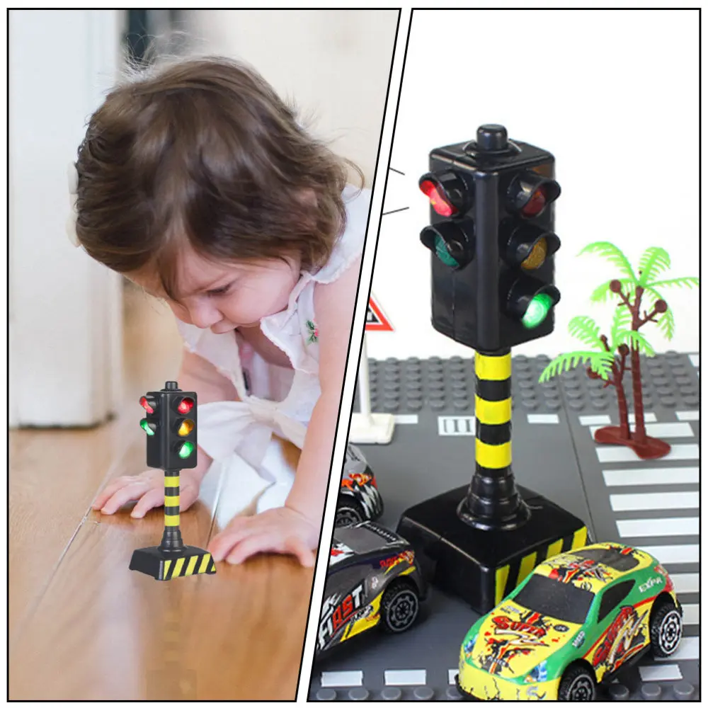 

5pcs Children Simulation Traffic Lamps Traffic Light Educational (Black)