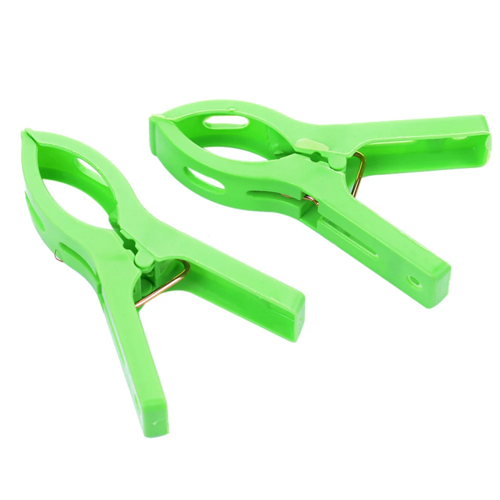 

Hot sale new 8ps/set plastic hanger clips Laundry Clothes Beach Towel Pins Spring Clamp Large Clips NEW arrival