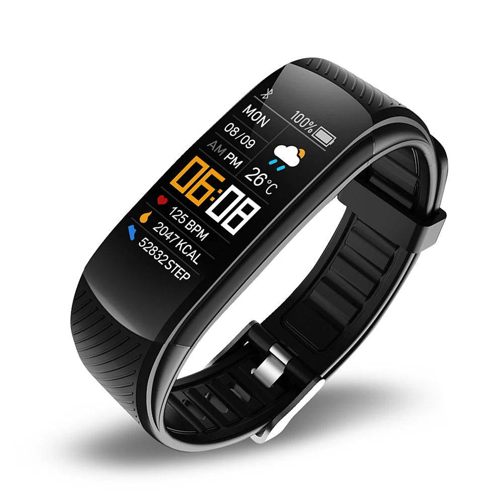 

Fitness Bracelet Ip67 Waterproof Sport Fitness Tracker Blood Pressure Heart Rate Pedometer Smart Band Watch For Android IOS