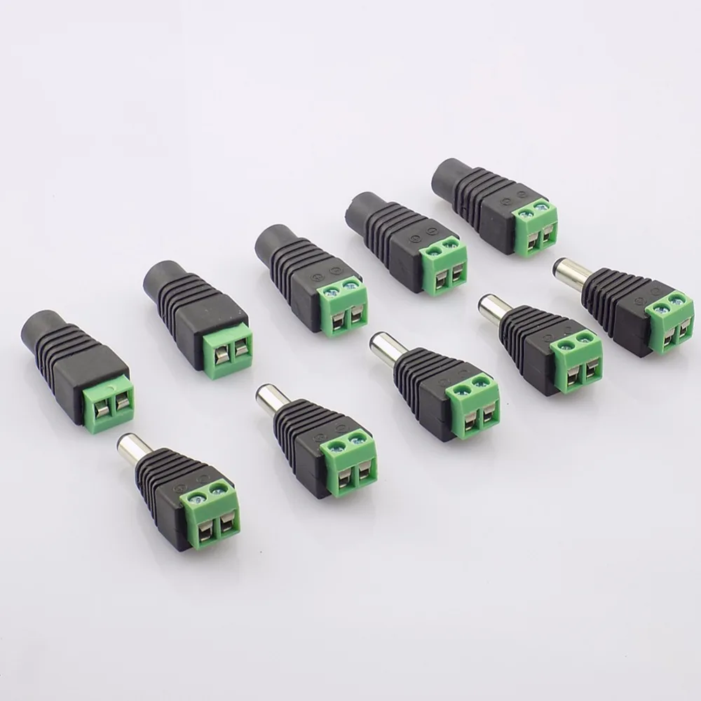 Штепсельная Вилка Coax Cat5 Bnc 5 пар (10 шт.) гнездовой разъем постоянного тока