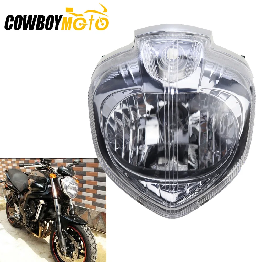 Для мотоциклетных фар 2004 2009 Yamaha FZ6 FZ6N FZ 6N 2005 2006 2007 2008 передняя фара лампа налобный