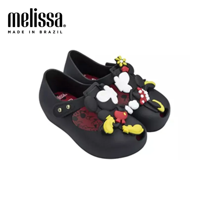 Мини сандалии Melissa Ultragirl Twins прозрачная обувь для девочек детская с Микки Маусом