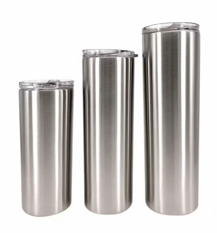 

Прямая тонкая сублимационная кружка 20 унций, кружка из нержавеющей стали для напитков, кофе, молока с двойными стенками, сублимационная кру...