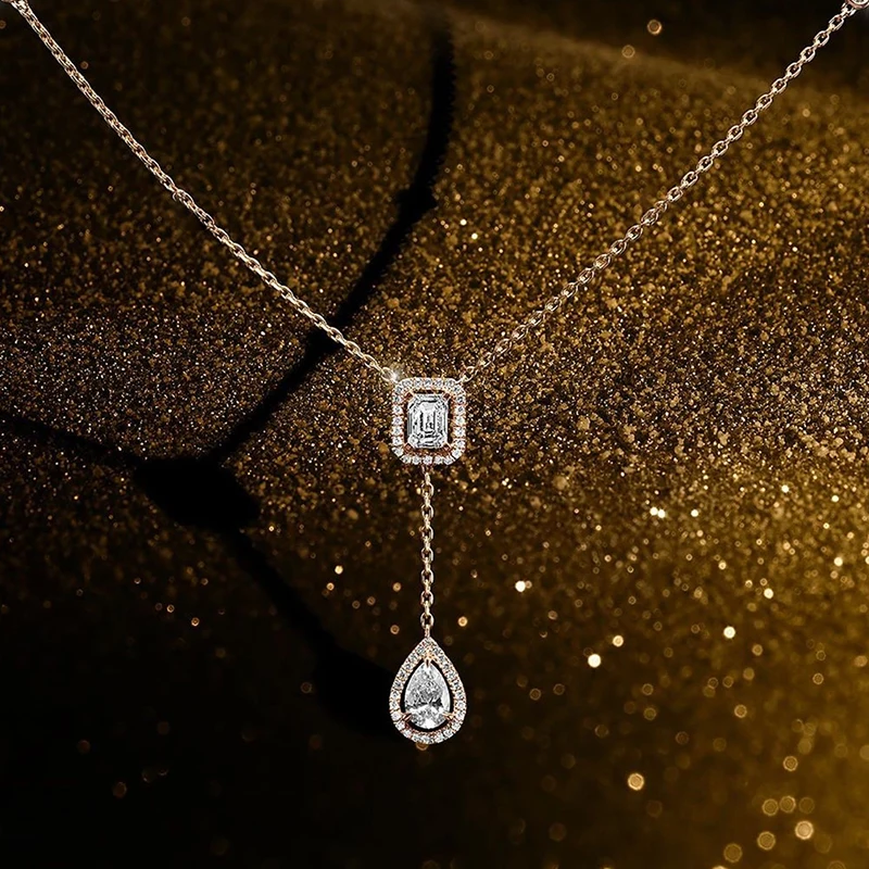 Rakolfashion, простые ювелирные изделия из кубического циркония, женское ожерелье, вечерние аксессуары для девушек, Подарок на годовщину, RL20689