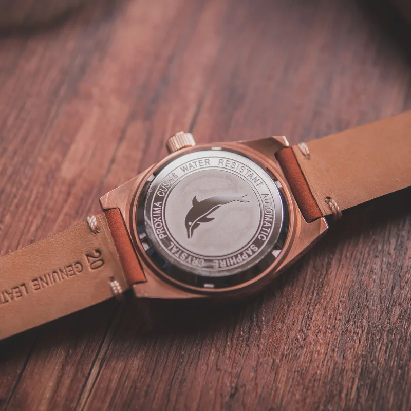 Мужские автоматические часы проксиа бронзовые мужские наручные для дайвинга