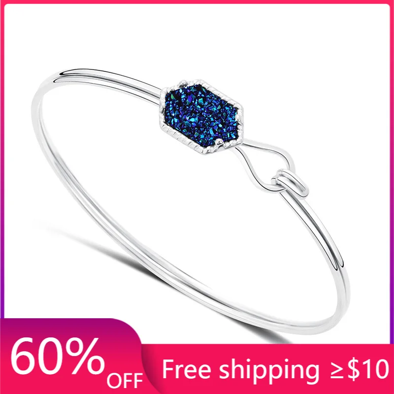 14 вариантов дружественный браслет из смолы кристалл шестигранный камни