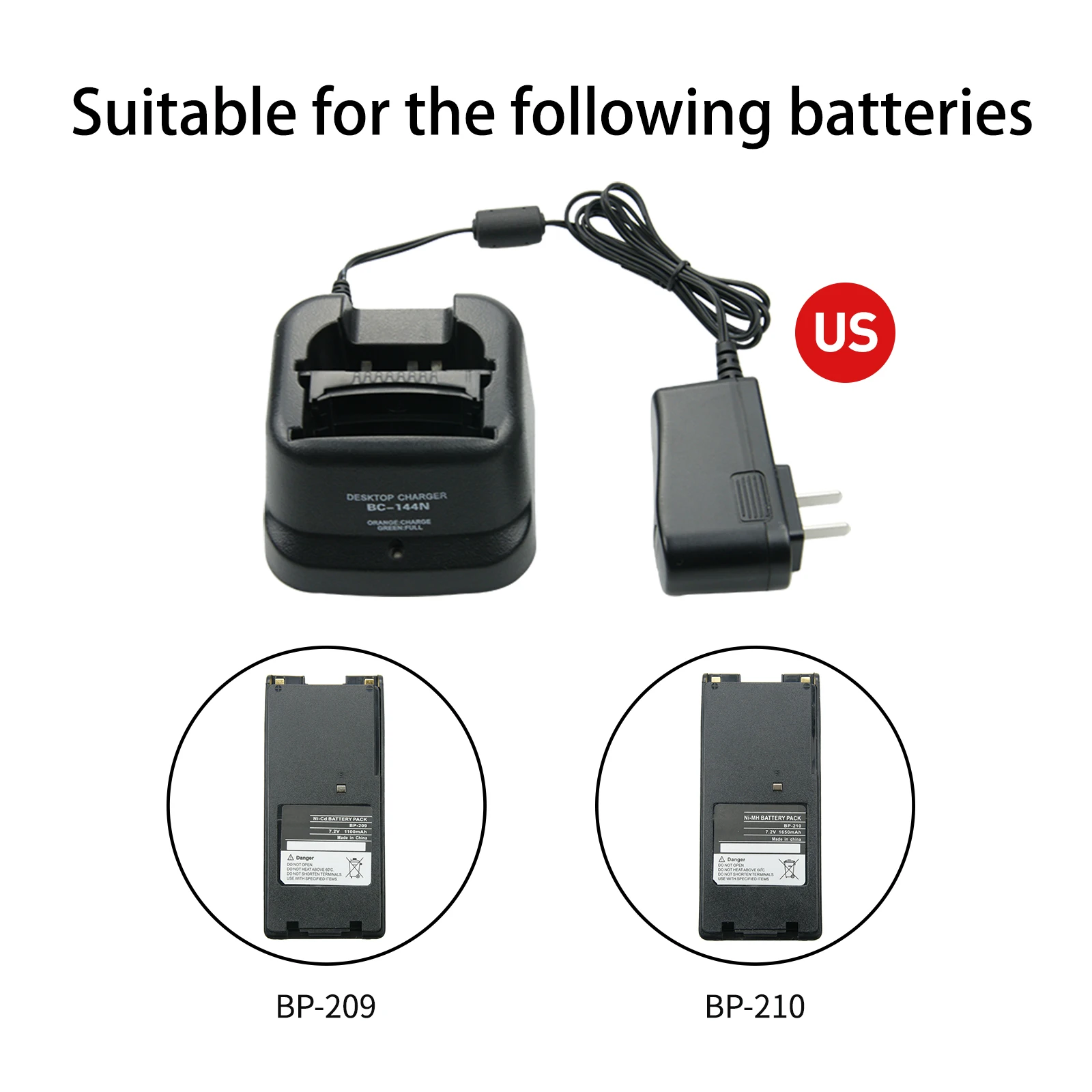 10X Walkie Talkie Charger for Icom IC-A6 IC-A6E IC-A24 IC-A24E IC-F3GT IC-F3GS IC-F4GT IC-F4GS IC-F11 IC-F11BR IC-F11S IC-F12