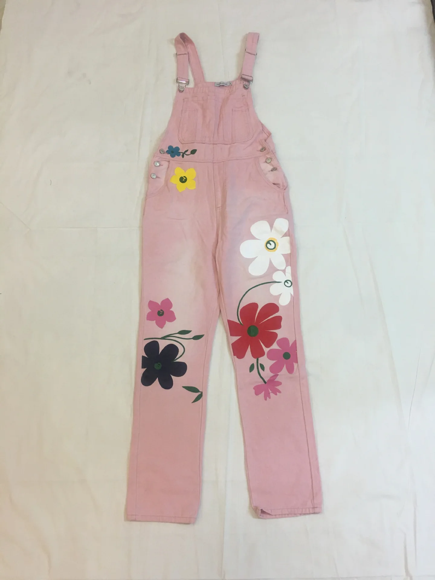 

Autumn women's suspender jeans 2020 European and American print overalls plus size color suspender jeans