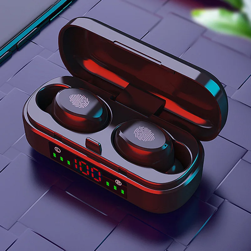 

Headphones TWS Wireless Earphones Bluetooth Touch Control Sports Waterproof HiFi 9D Bass Stereo With Earphone Microphone Headset