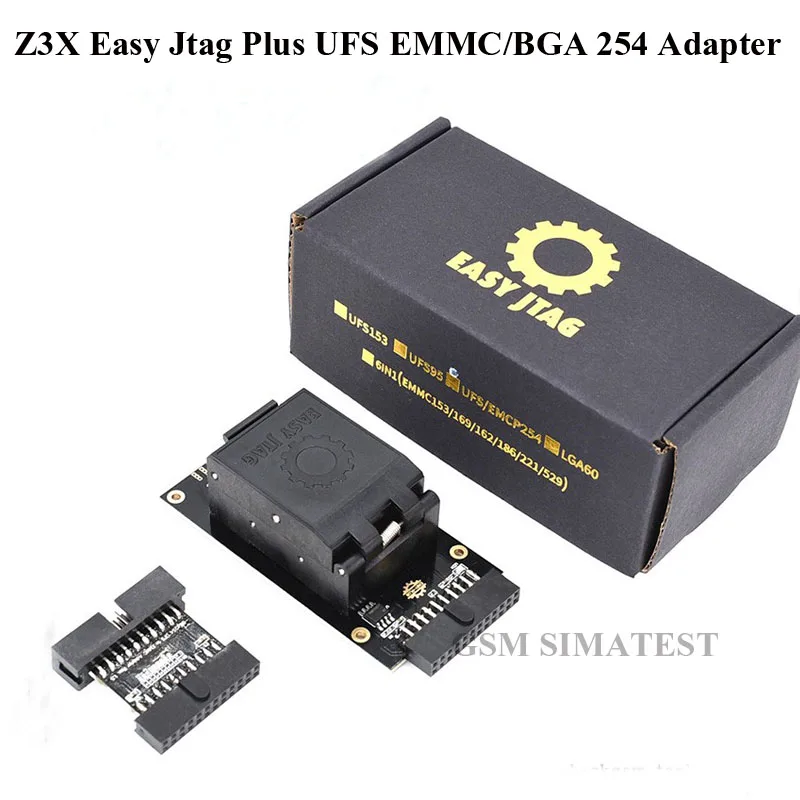 Newest ORIGINAL Easy-Jtag Plus UFS BGA-254 Socket / EMMC 254 ( +UFS 2 IN 1) Adapter for EASY JTAG PLUS BOX work | Мобильные телефоны