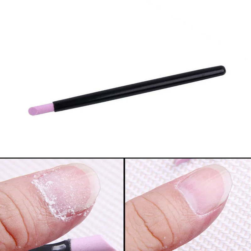 

3Pcs Nail Art Quartz Scrub Stone Cuticle Remover Stick Pen Pusher Polish Manicure Tool Nail Salon Tool Nail Supplies