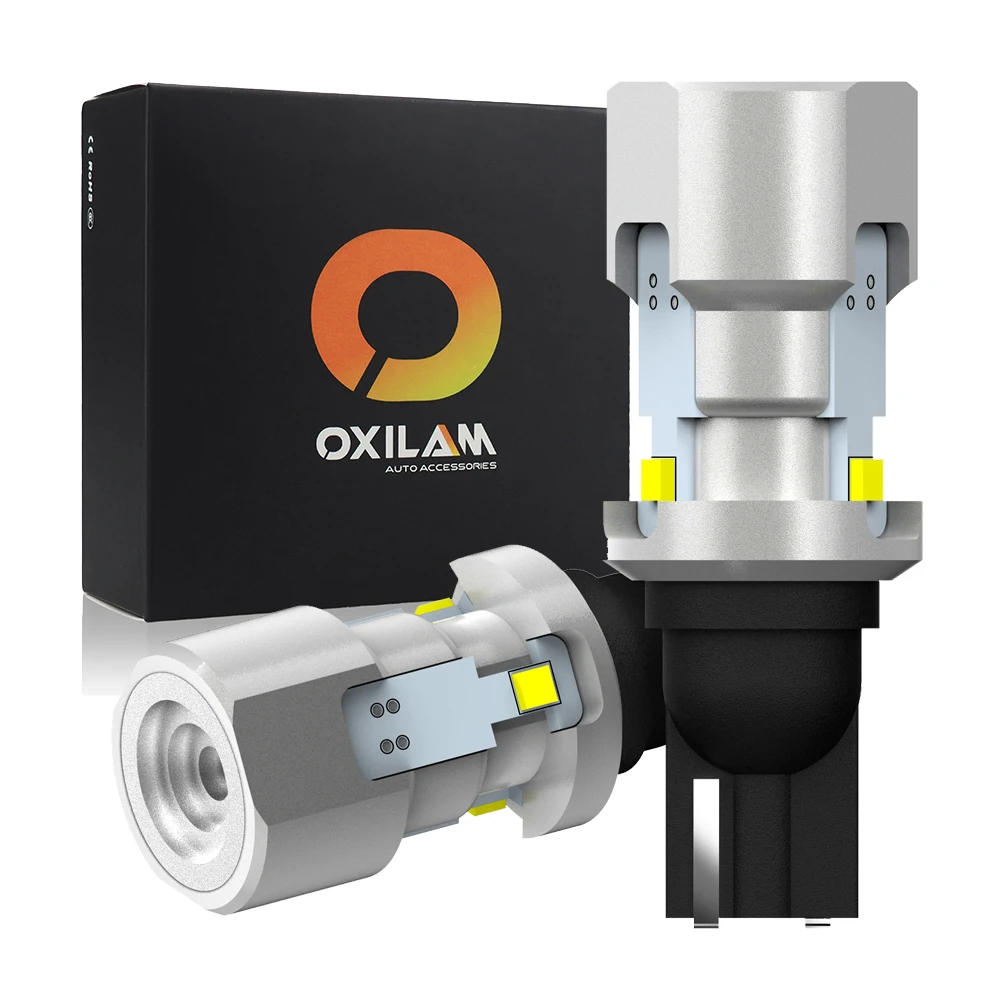 OXILAM 2 шт. 921 лм T15 912 Светодиодная лампа 6500 W16W светодиодная Canbus безошибосветильник