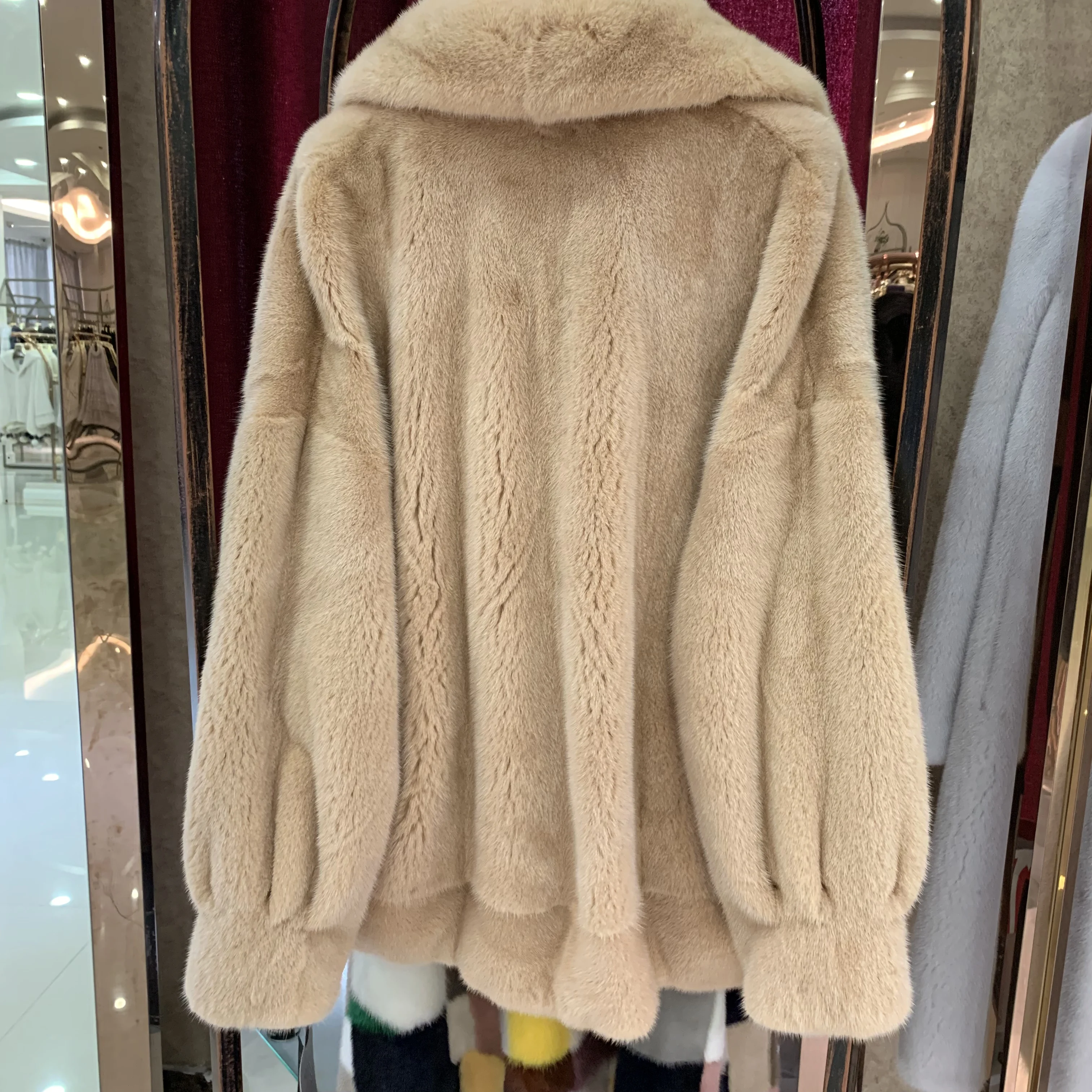 SQXR мех из натурального меха норки модная женская кофта шуба Горячая популярная |