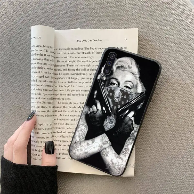

Sexy girl Marilyn Monroe fashion Phone Case For Samsung galaxy S 7 8 9 10 20 edge A 6 10 20 30 50 51 70 note 10 plus Soft