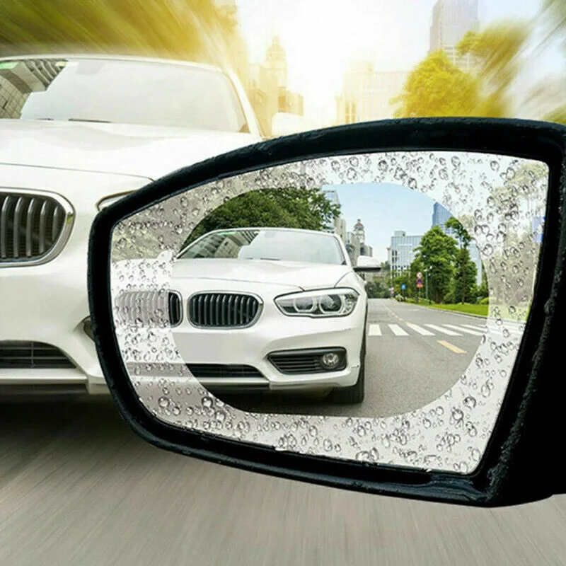 

Car rainproof transparent film rearview mirror protection anti-fog and waterproof 2 pieces Rearview mirror waterproof film