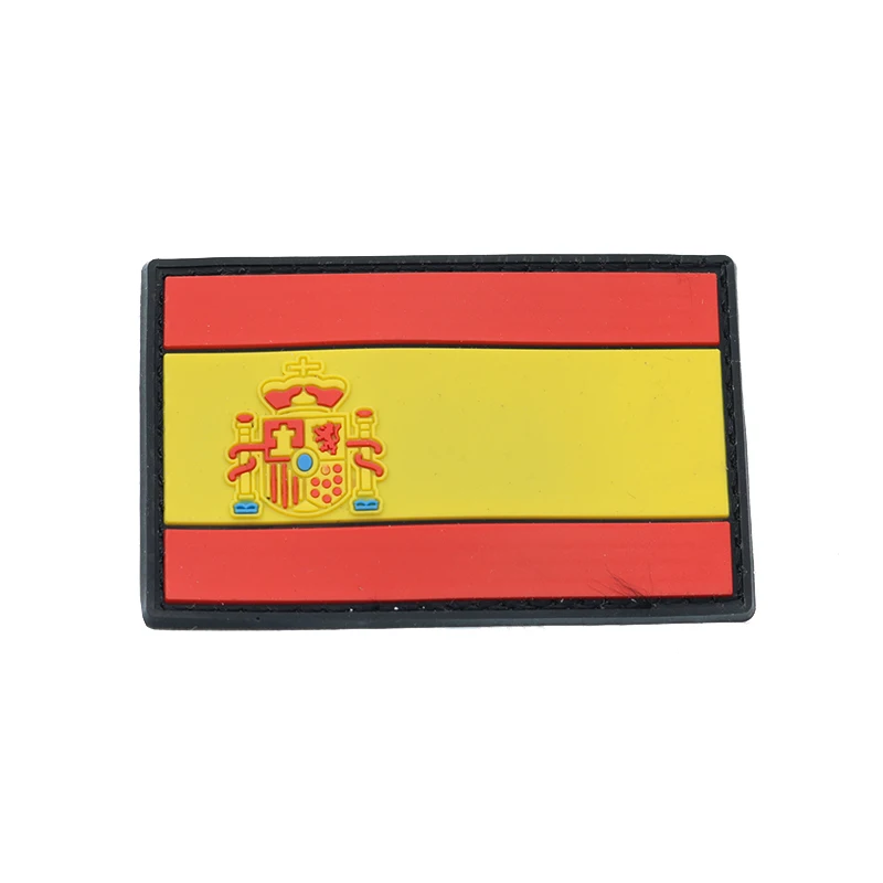 3D новинка ПВХ нашивка с испанским флагом белка Викинг Волк пожарный медаль