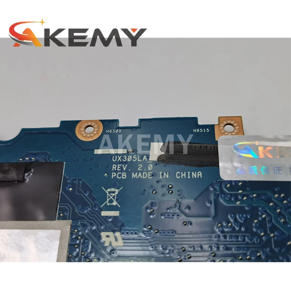 akemy ux305la laptop motherboard for asus zenbook ux305la ux305l original mainboard 8gb ram i5 5200u free global shipping