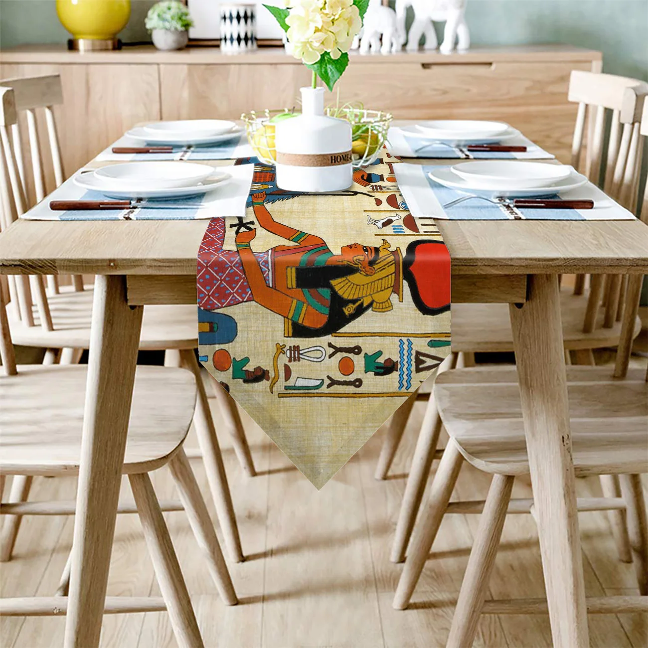 Старинный Египетский Папирус настольная дорожка s современная столовая кухня