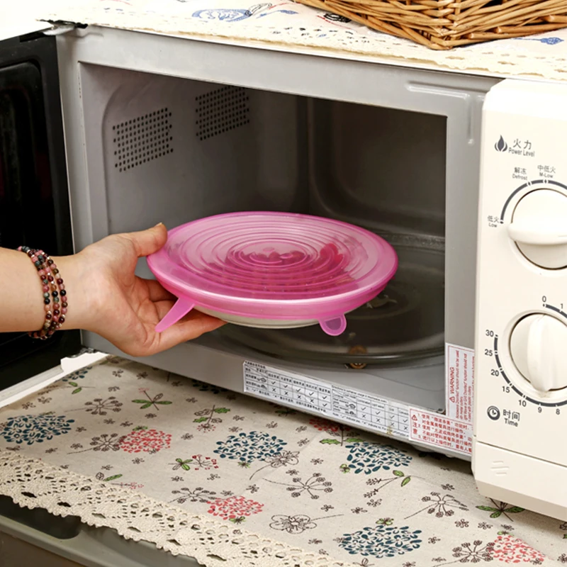 Кухонные аксессуары силиконовая растягивающаяся Герметичная крышка для