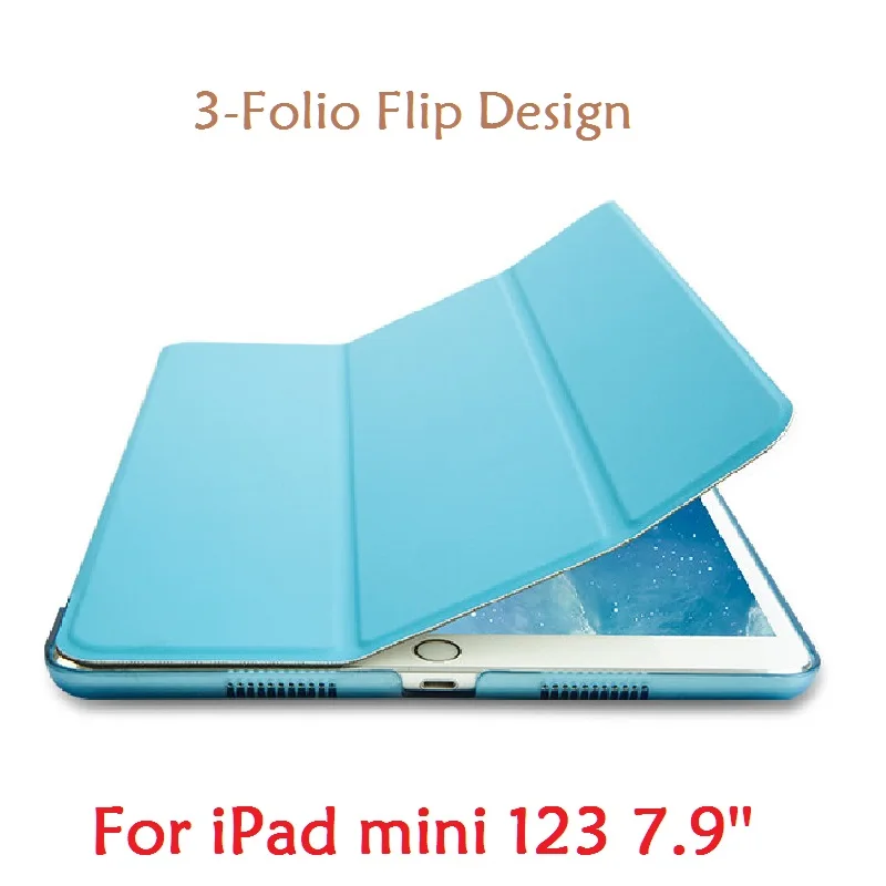 Тонкий чехол-книжка для iPad mini чехол 7 9 дюйма умная флип-подставка 2 3 A1432 A1490