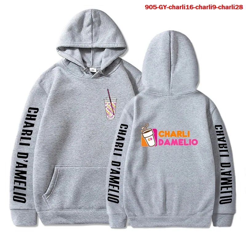 

Winter Hoodies Women 2020 Charli Print Clothes Ladies Casual Sweatshirt O-neck Hoodies Pullover Hoodies Streetwear Women's Tops