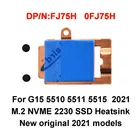 Монтажный кронштейн M.2 SSD для жесткого диска, металлический радиатор FJ75H 0FJ75H PXNWV 0PXNWV для Dell G15 5510 5511 5515 2021