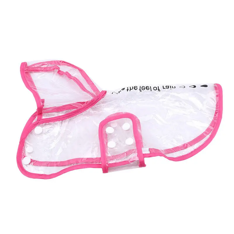 Raincoat Outdoor Dog Clothes Waterproof Transparent Windproof Pet Hooded Supplies | Raincoats
