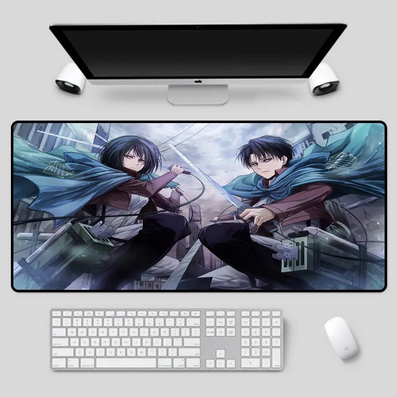 

XGZ Large size mouse pad anime mouse pad cool double swordsman pattern table mat suitable for csgo dota2
