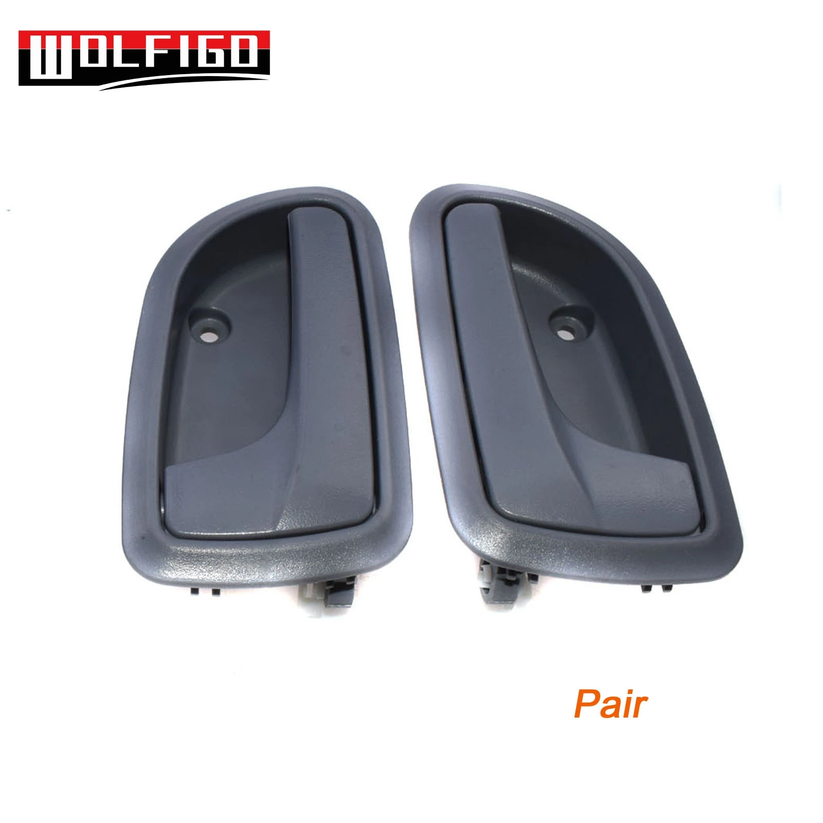 Pair WOLFIGO 1/2/4 шт. левый и правый серый интерьер дверная ручка для Kia PICANTO УТРО евро звезда Naza Сурия 82610-07020 82610-07000 - Цвет: Pair