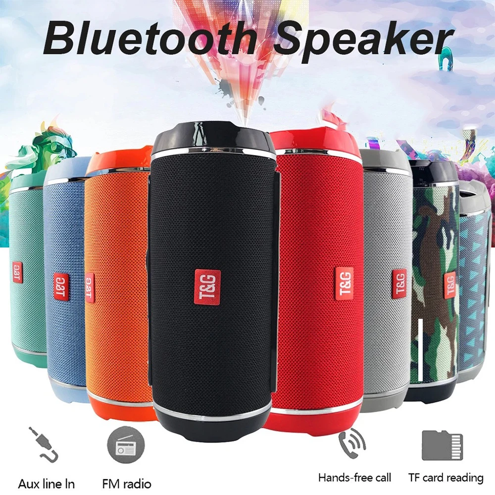 Bluetooth Колонка TG116 портативная с поддержкой TF карты и FM радио 1200 мАч|Портативные