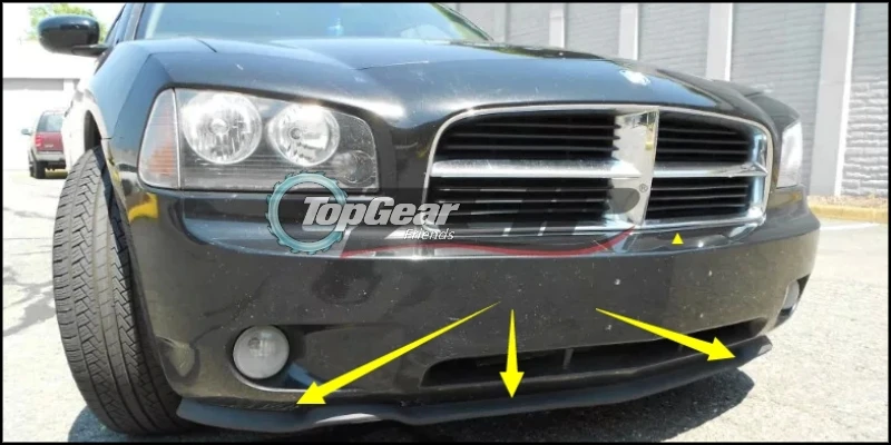 Дефлектор губ бампера для Dodge Magnum 2004 ~ 2008 передняя юбка спойлера ДЛЯ TopGear тюнинга