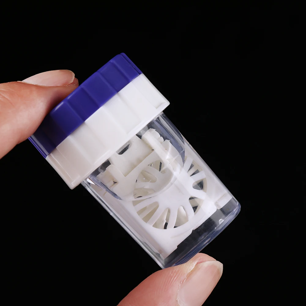 1 шт. новый модный вращающийся чехол для контактных линз коробка замачивания