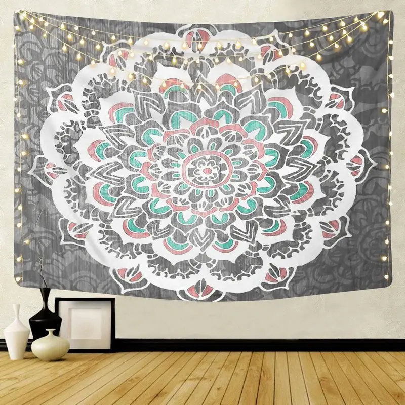 

Mandala Lotus Tapestry Wall Hanging Throw Rug Blanket Camping Fairy Forest Mattress 6604