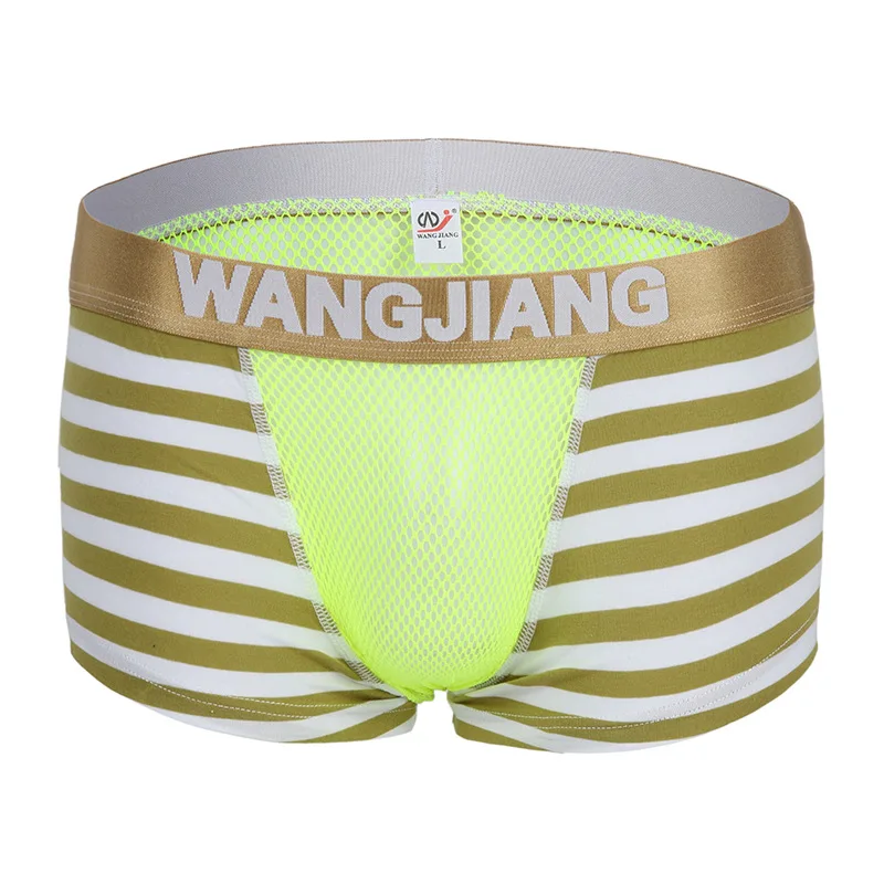 

Men's underwear low waist fashion personality boxer shorts mesh breathable shorts youpin