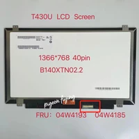 for thinkpad t430u lcd screen 1366768 n140bge la2 b140xtn02 2 14 0hd slim matrix panel display fru04w4185 04w4193